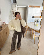 LEOPARD PRINT JEANS | SIZE 2
