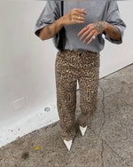 LEOPARD PRINT JEANS | SIZE 2