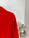 VINTAGE RALPH LAUREN RED QUARTER ZIP SWEATER