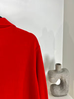 VINTAGE RALPH LAUREN RED QUARTER ZIP SWEATER