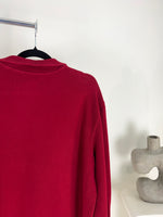 VINTAGE RALPH LAUREN BURGUNDY QUARTER ZIP SWEATER