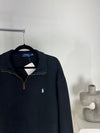 VINTAGE RALPH LAUREN BLACK QUARTER ZIP SWEATER