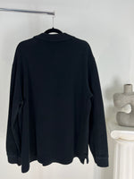 VINTAGE RALPH LAUREN BLACK QUARTER ZIP SWEATER