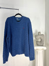 VINTAGE RALPH LAUREN BLUE CABLE KNIT SWEATER