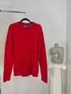 VINTAGE RALPH LAUREN CHAPS RED CABLE KNIT SWEATER