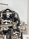 VINTAGE NEUTRAL WILD ANIMALS FLEECE JACKET