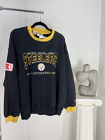 VINTAGE PITTSBURGH STEELERS BLACK CREWNECK