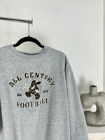 VINTAGE MICKEY MOUSE EMBROIDERED GREY CREWNECK