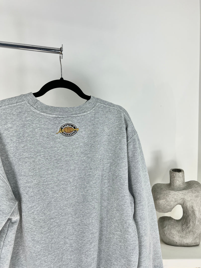 VINTAGE MICKEY MOUSE EMBROIDERED GREY CREWNECK