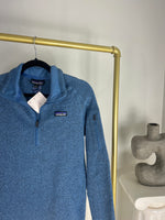 PATAGONIA BLUE QUARTER ZIP FLEECE SWEATER