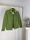 PATAGONIA GREEN ZIP-UP FLEECE SWEATER