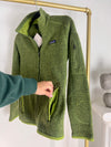 PATAGONIA GREEN ZIP-UP FLEECE SWEATER