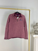 PATAGONIA PLUM ZIP-UP FLEECE SWEATER