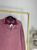 PATAGONIA PLUM ZIP-UP FLEECE SWEATER