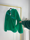 PATAGONIA GREEN HOODED FLEECE SWEATER