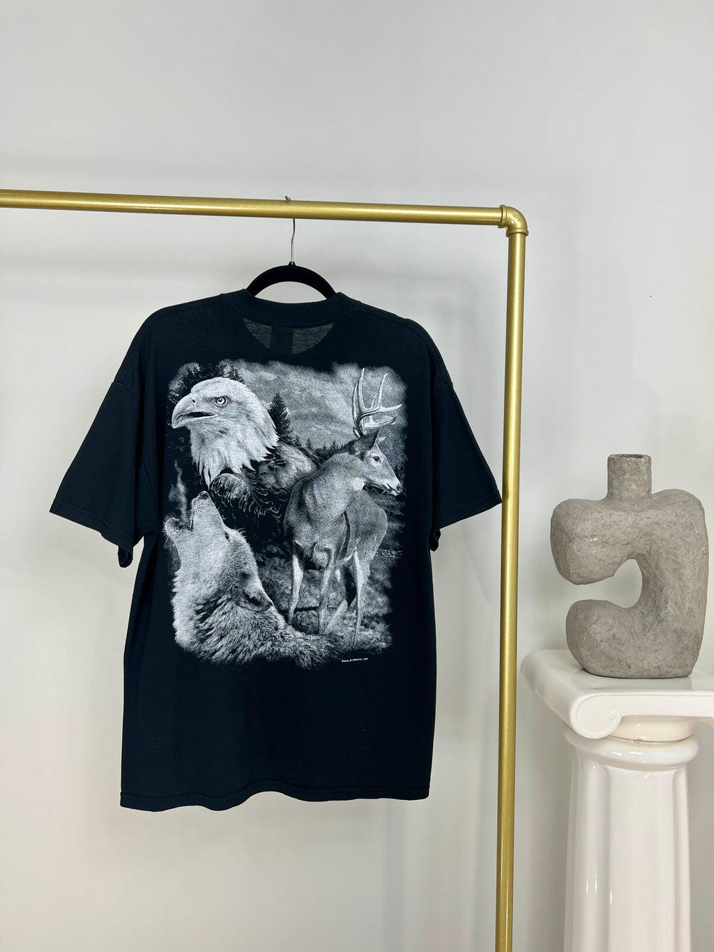 VINTAGE ANIMAL BACK + FRONT GRAPHIC T-SHIRT