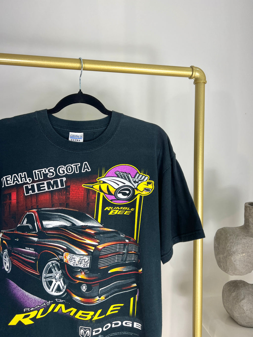 DODGE RAM READY TO RUMBLE BLACK T-SHIRT