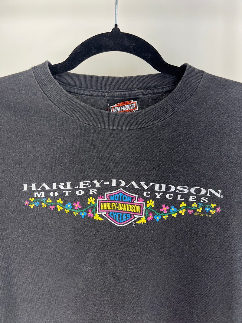 VINTAGE HARLEY DAVIDSON FLOWER BABY TEE