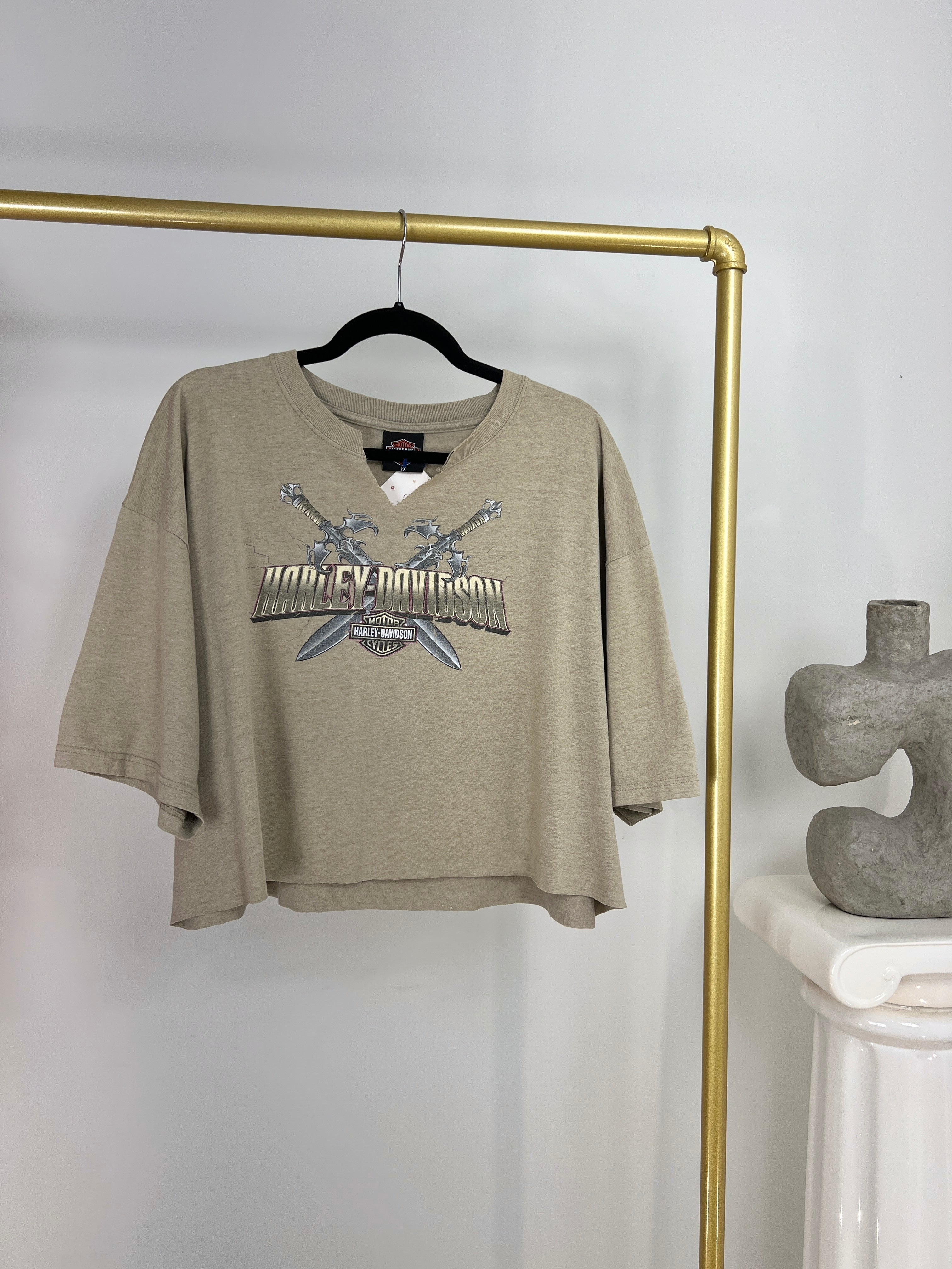 【KOOLOSET】Harley Stars Washing Box Tee Vintage Harley Davidson Motorcycles Taz Beast Within T-Shirt