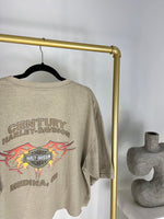 CROPPED VINTAGE HARLEY DAVIDSON LATTE T-SHIRT