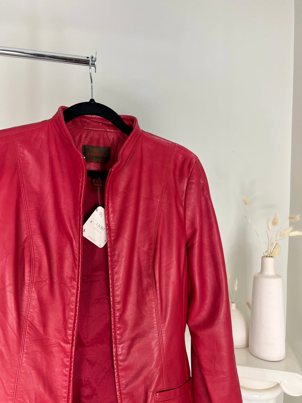 VINTAGE DANIER RED LEATHER JACKET