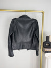 BLACK LEATHER MOTO JACKET