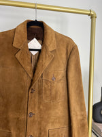 VINTAGE BROWN SUEDE LEATHER JACKET