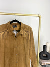 VINTAGE BROWN SUEDE LEATHER FRINGE JACKET