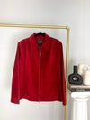 VINTAGE RED SUEDE LEATHER DANIER JACKET