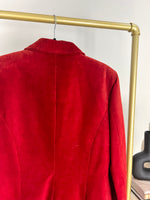 VINTAGE RED SUEDE LEATHER DANIER JACKET