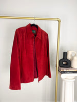 VINTAGE RED SUEDE LEATHER DANIER JACKET