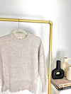 THE GROUP BABATON OATMEAL CASHMERE LUXE SWEATER