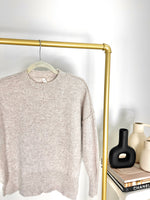 THE GROUP BABATON OATMEAL CASHMERE LUXE SWEATER