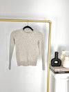 EVERLANE SOFT HEATHERED OATMEAL CASHMERE SWEATER