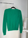 VINTAGE GREEN RALPH LAUREN CABLE KNIT SWEATER