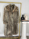 VINTAGE FULL LENGTH RACOON FUR COAT