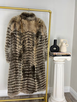 VINTAGE FULL LENGTH RACOON FUR COAT