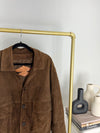 VINTAGE BROWN SUEDE BOMBER JACKET