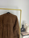 VINTAGE BROWN SUEDE BOMBER JACKET