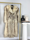 VINTAGE FLOOR LENGTH COYOTE FUR COAT