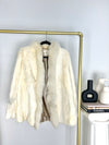 VINTAGE WHITE RABBIT FUR COAT