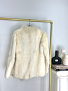 VINTAGE WHITE RABBIT FUR COAT