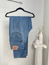 VINTAGE LEVI'S 550 RELAXED FIT MEDIUM WASH DISTRESSED JEANS - SIZE 34/35