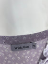 LILAC PURPLE FLORAL PRINT 'WITH JÉAN' MINI DRESS