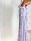 LILAC PURPLE FLORAL PRINT 'WITH JÉAN' MINI DRESS