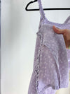 LILAC PURPLE FLORAL PRINT 'WITH JÉAN' MINI DRESS