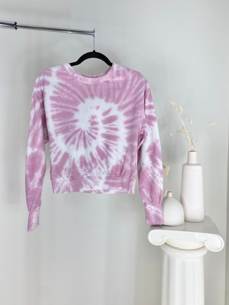 PINK TIE-DYE SWEAT SUIT