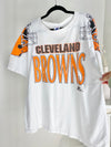 VINTAGE 90s CLEVELAND BROWNS SPELL-OUT T-SHIRT