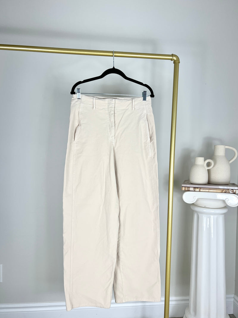 IVORY WILFRED FREE WIDE LEG PANTS | SIZE 10