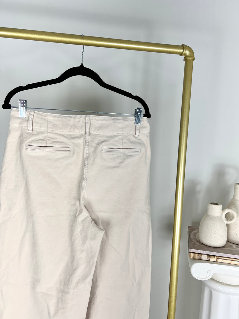IVORY WILFRED FREE WIDE LEG PANTS | SIZE 10